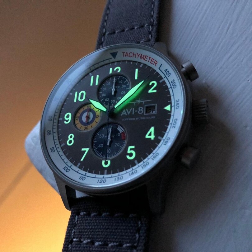 HAWKER HURRICANE AV-4011-0F (Seiko VD57 Mekanizmalı) Erkek Kol Saati - Thumbnail