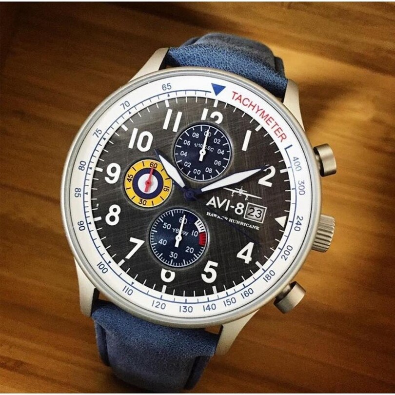 HAWKER HURRICANE AV-4011-0F (Seiko VD57 Mekanizmalı) Erkek Kol Saati - Thumbnail