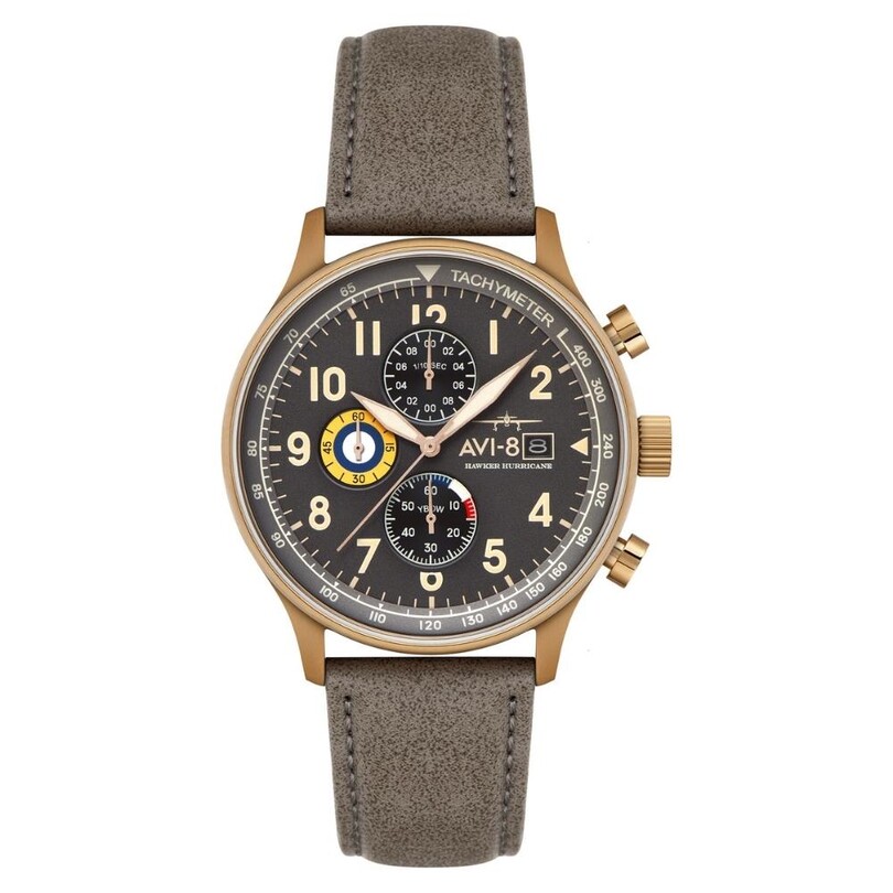 AVI-8 - HAWKER HURRICANE AV-4011-0P (Seiko VD57 Mekanizmalı) Erkek Kol Saati