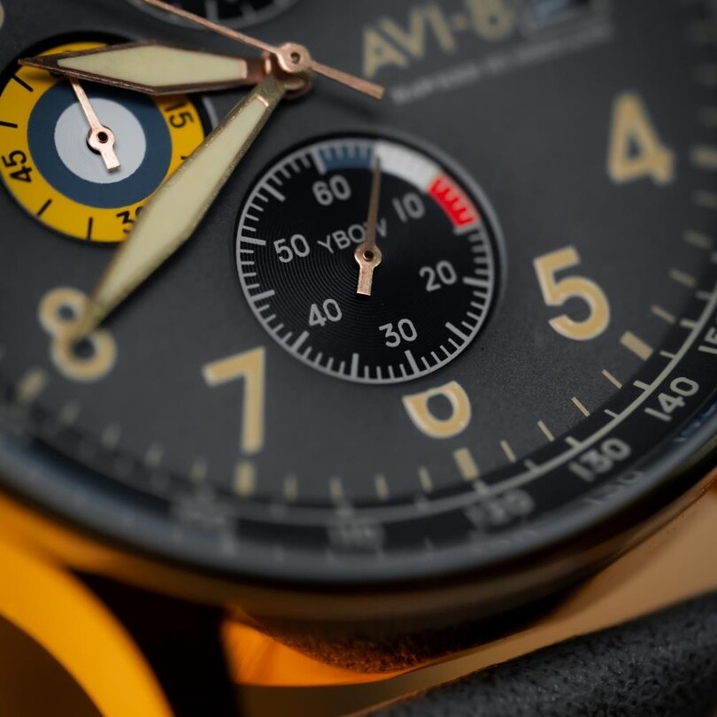 HAWKER HURRICANE AV-4011-0P (Seiko VD57 Mekanizmalı) Erkek Kol Saati - Thumbnail