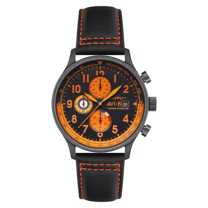 HAWKER HURRICANE AV-4011-0R (Seiko VD57 Mekanizmalı) Erkek Kol Saati - Thumbnail