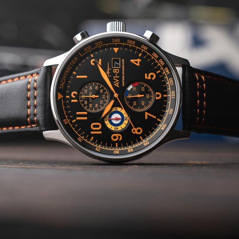 HAWKER HURRICANE AV-4011-0Y (Seiko VD57 Mekanizmalı) Erkek Kol Saati - Thumbnail