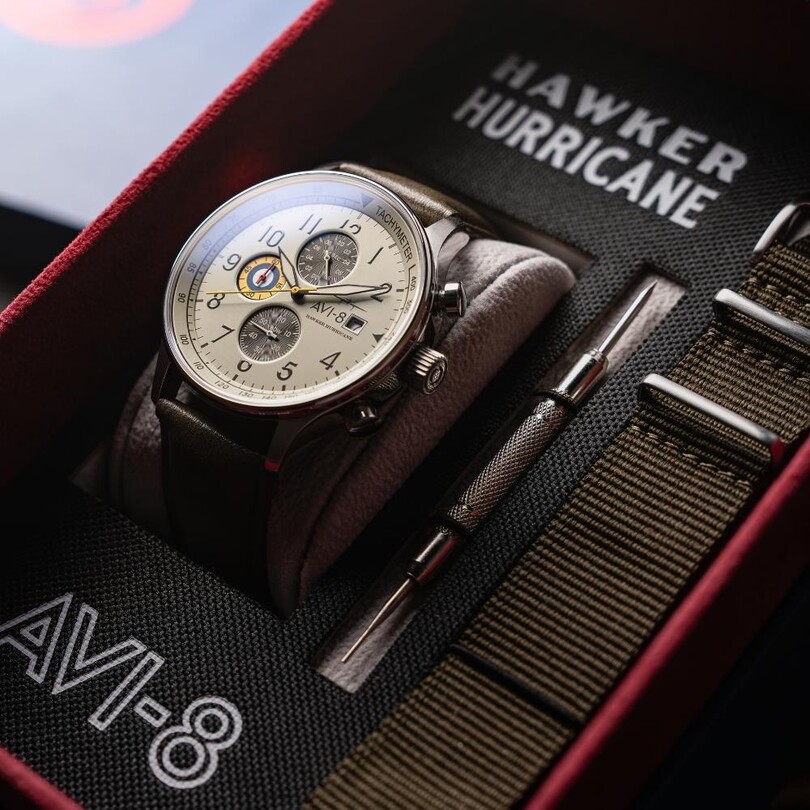 HAWKER HURRICANE AV-4011-1B (Seiko VD57 Mekanizmalı) Erkek Kol Saati - Thumbnail