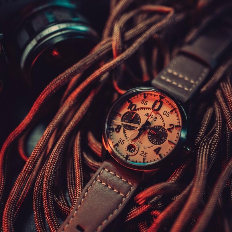 SPITFIRE AV-4089-06 (Seiko VK64 Mekanizmalı) Erkek Kol Saati - Thumbnail