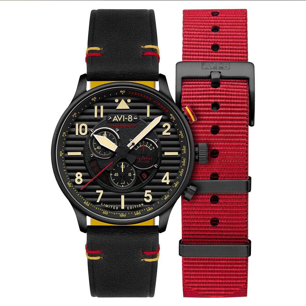 FLYBOY SPIRIT OF TUSKEGEE LIMITED EDITION AV-4109-01 (Seiko FS60 Mekanizmalı) Erkek Kol Saati