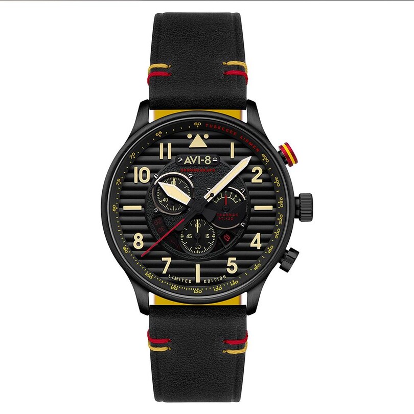 FLYBOY SPIRIT OF TUSKEGEE LIMITED EDITION AV-4109-01 (Seiko FS60 Mekanizmalı) Erkek Kol Saati - Thumbnail