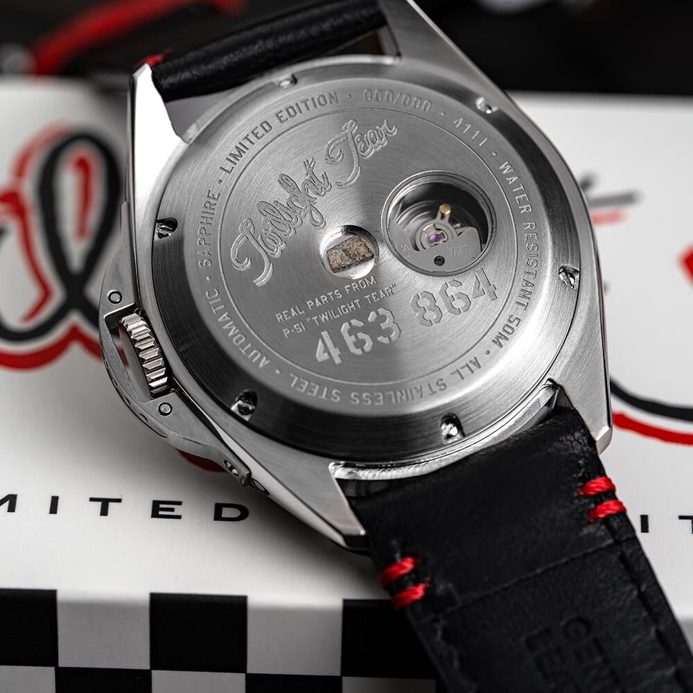 P-51 MUSTANG TWILIGHT TEAR OTOMATİK LIMITED EDITION AV-4111-01 (Seiko NH35 Mekanizmalı) Erkek Kol Saati