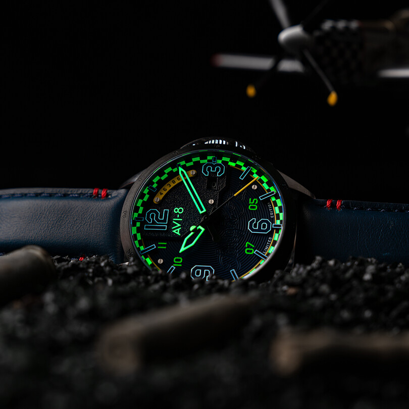 P-51 MUSTANG TWILIGHT TEAR AUT. LTD. EDT. AV-4111-02(Seiko NH35 Cal.) - Thumbnail