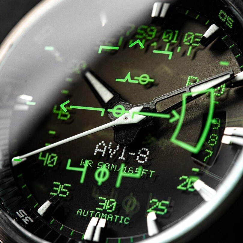 HAWKER HARRIER HUD AV-4117-02 Otomatik (Seiko NH35 Mekanizmalı) Erkek Kol Saati - Thumbnail