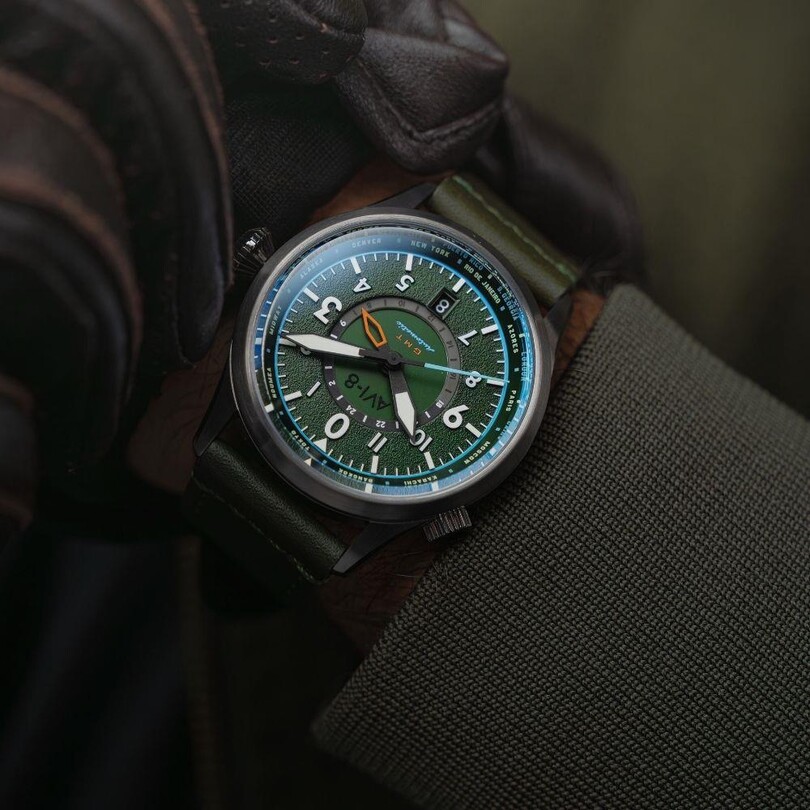 FLYBOY GMT AV-4120-05 Otomatik (Seiko NH34 Mekanizmalı) Erkek Kol Saati - Thumbnail