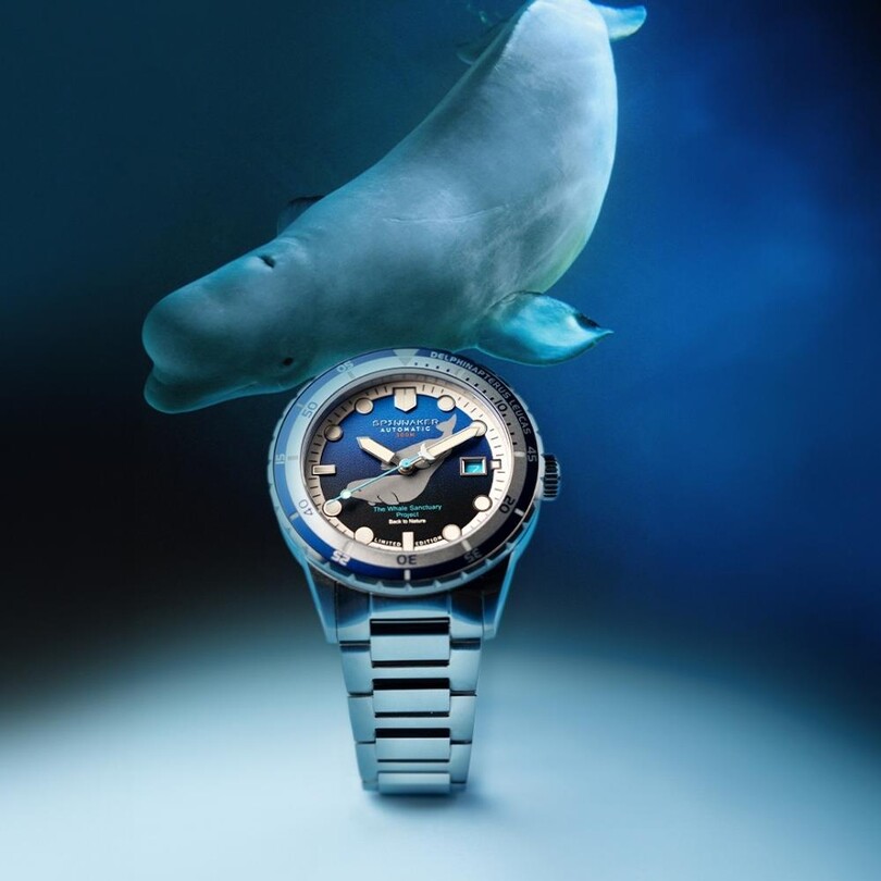 HASS WHALE SANCTUARY PROJECT LIMITED EDITION SP-5128-33 Otomatik (Seiko NH35 Mekanizmalı) Erkek Kol Saati - Thumbnail