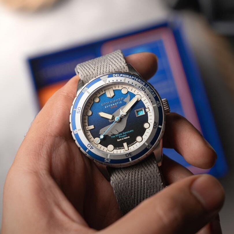 HASS WHALE SANCTUARY PROJECT LIMITED EDITION SP-5128-33 Otomatik (Seiko NH35 Mekanizmalı) Erkek Kol Saati - Thumbnail