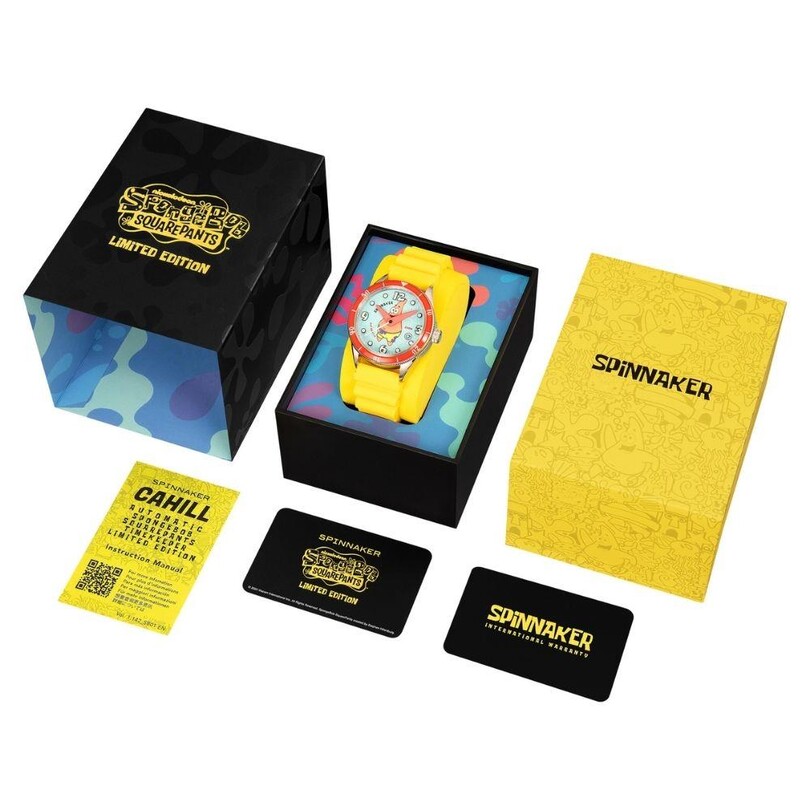 CAHILL Otomatik SP-5142-02 SpongeBob SquarePants Timekeeper Limited Edition (Seiko NH35 Mekanizmalı) Erkek Kol Saati - Thumbnail