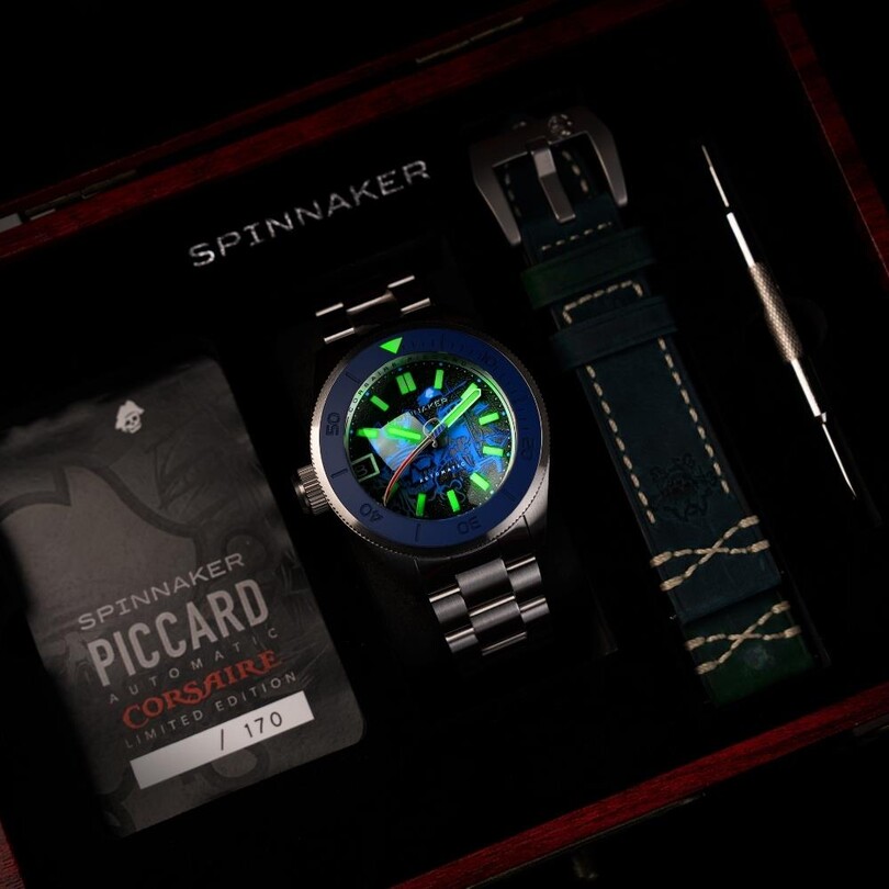 PICCARD CORSAIRE LIMITED EDITION SP-5148-22 Otomatik (Seiko NH35 Mekanizmalı) Erkek Kol Saati - Thumbnail